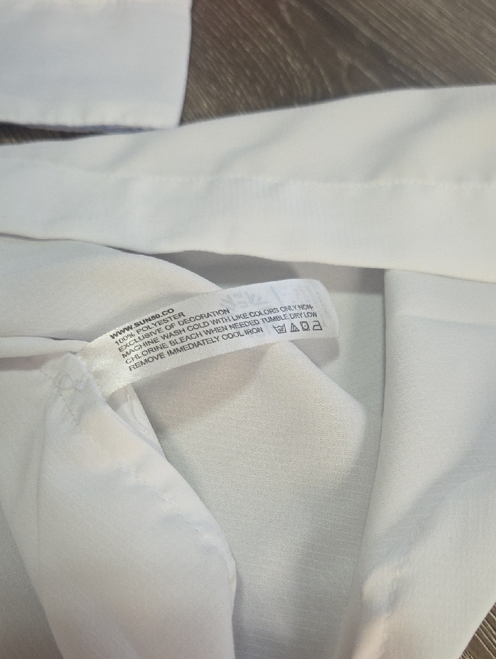 NEW! SUN50 White Long Sleeve Swim Cover-Up Shirt Relaxed High Low - Picture 8 of 13
